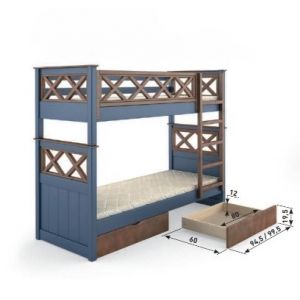 2-tier bed "Malta" 800*2000 Right