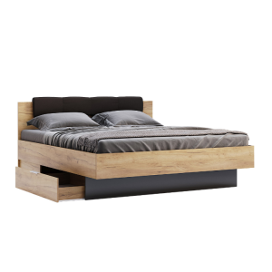 Bed "Luna" 1.8x2.0 Soft non-retractable back with drawers