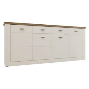 Chest of drawers "Orleans" 4L2W Viking Oak/White