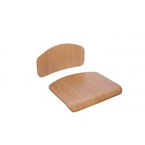 Set of back and seat, flexo-glued #4-6, varnish with HPL coating