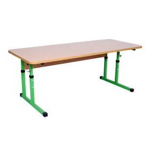 Children's table for 2 without a shelf on a square tube (growth group #1-3)