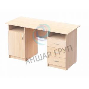 Desk with 1 door and 3 drawers
