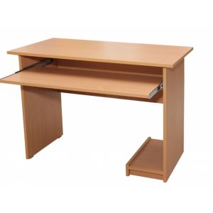 A computer table with a place for a computer. bloc